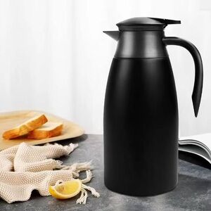 68oz Thermal Coffee Carafe Stainless Steel Vacuum Insulated Kettle 2L Black